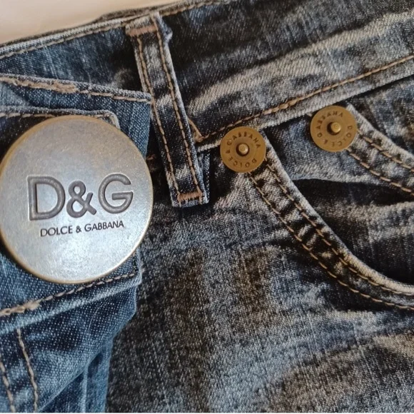 EU44 fits like a 12, Dolce & Gabbana Denim Maxi Skirt w/ Back Slit 100% Cotton - Picture 11 of 14